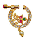 Multicolor Designer Floral Nose Ring | Grocsy