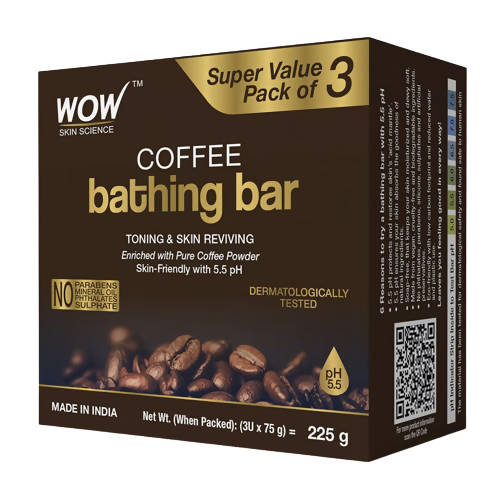 Wow Skin Science Coffee Bathing Bar | Grocsy