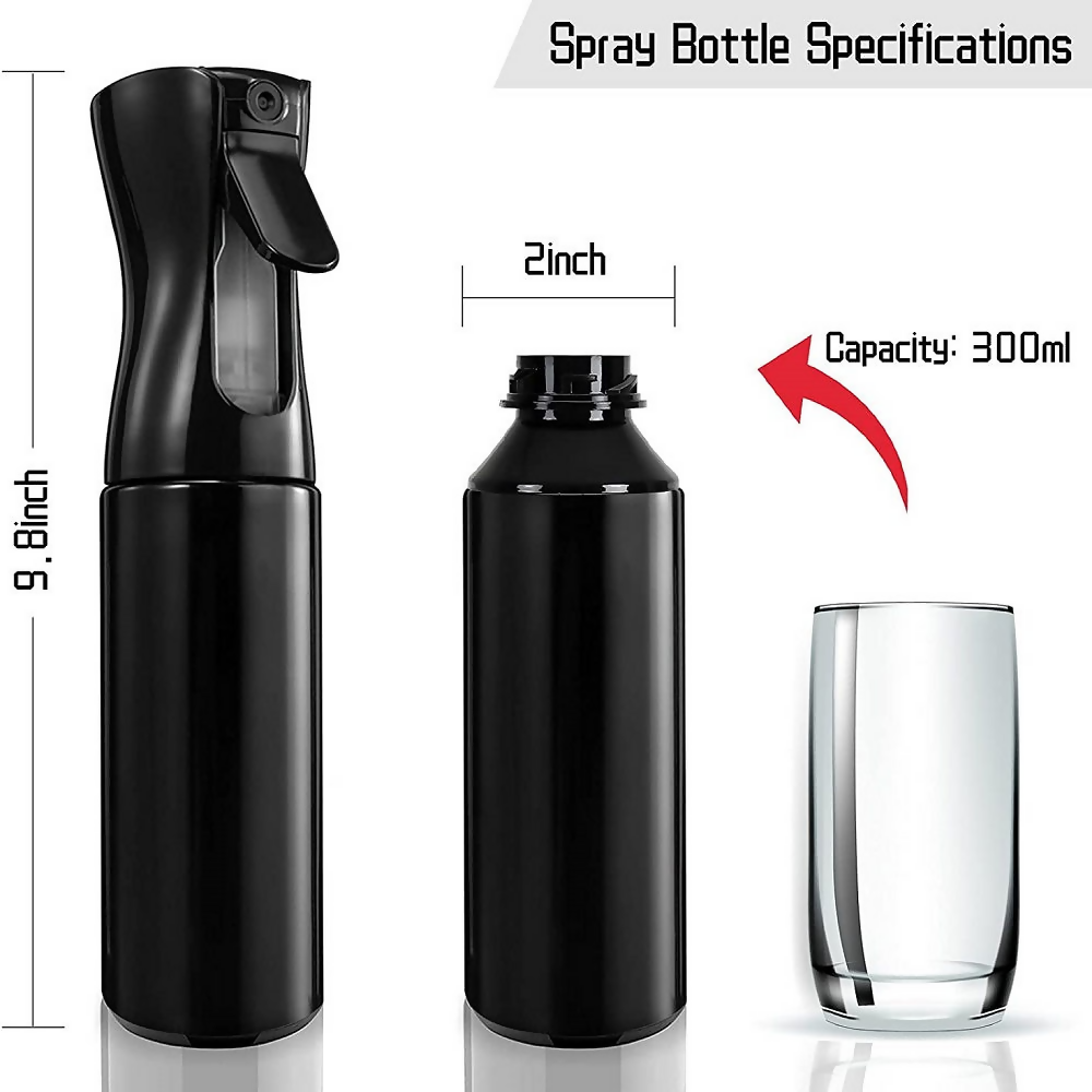 Bronson Professional Hair Spray Bottle Refillable Continuous Ultra Fine Water Mist | Grocsy