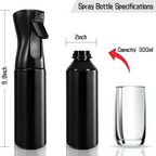 Bronson Professional Hair Spray Bottle Refillable Continuous Ultra Fine Water Mist | Grocsy