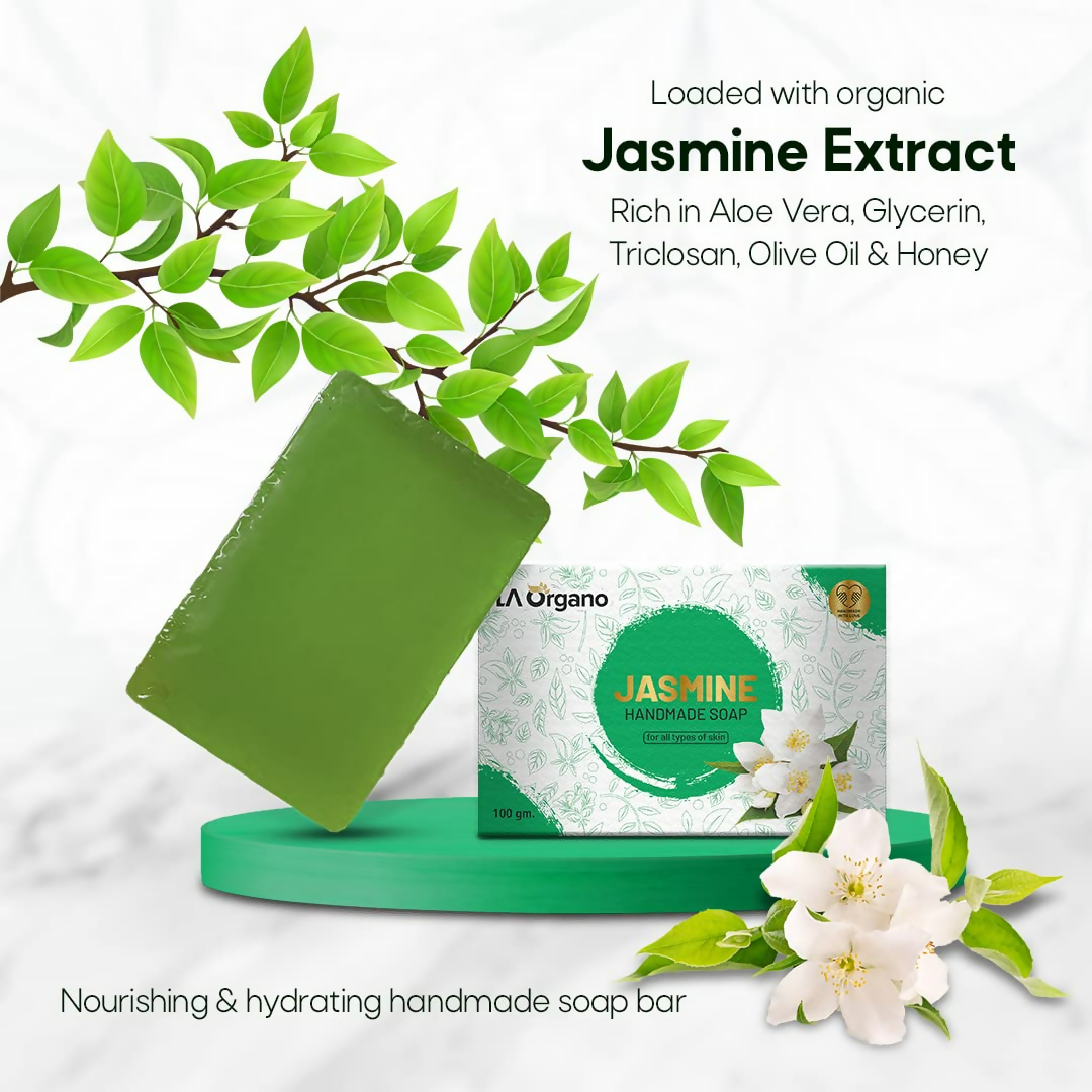LA Organo Handmade Jasmine Bathing Soap | Grocsy