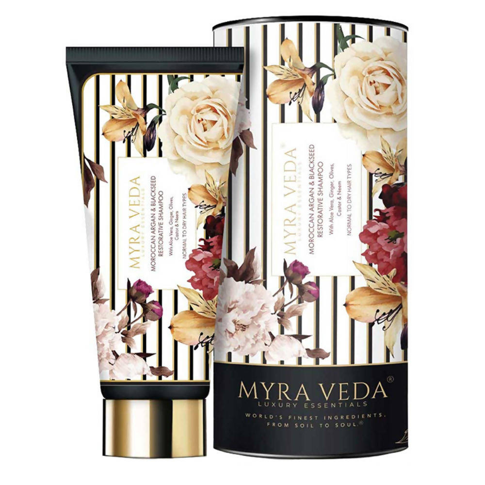 Myra Veda Moroccan Argan & Blackseed Restorative Shampoo | Grocsy