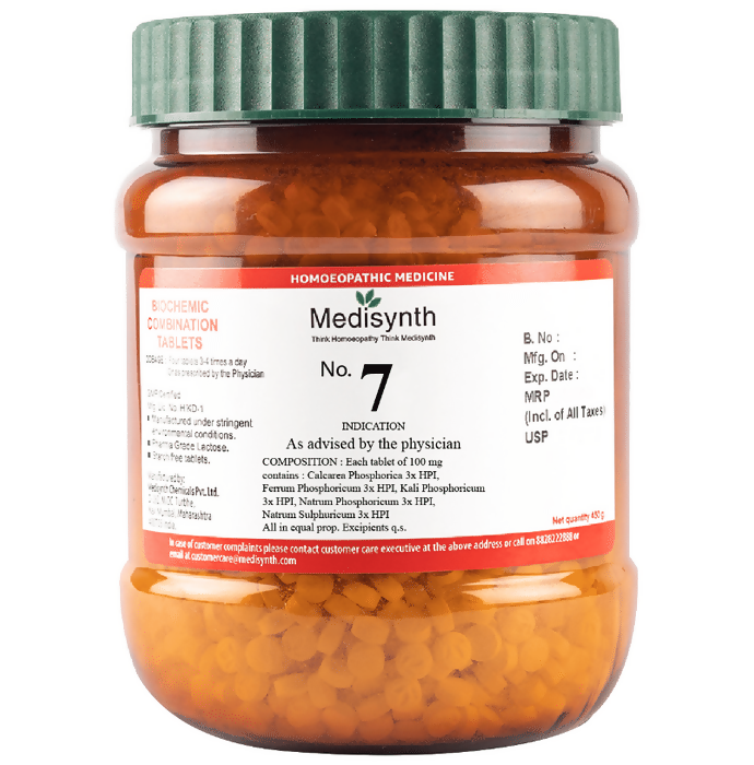 Medisynth Bio-Chemic Combination No.7 Tablets | Grocsy