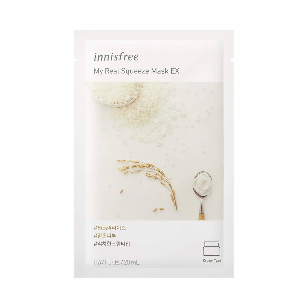 Innisfree My Real Squeeze Mask EX Rice | Grocsy