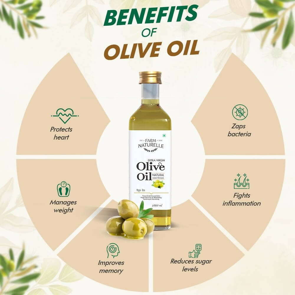 Farm Naturelle Extra Virgin Olive Oil 100% Pure, Natural Extra-Virgin Oil | Grocsy