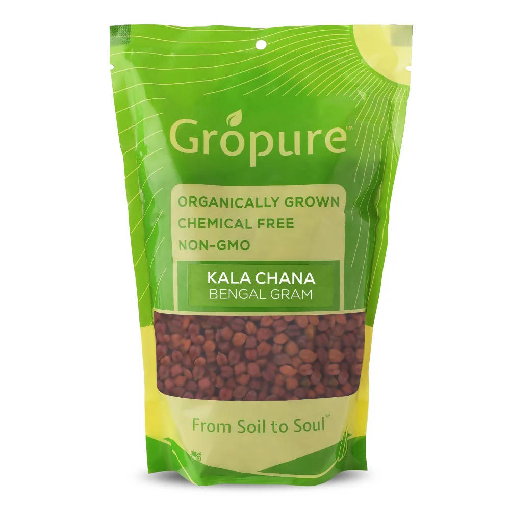 Gropure Organic Kala Chana (Bengal Gram Whole) | Grocsy