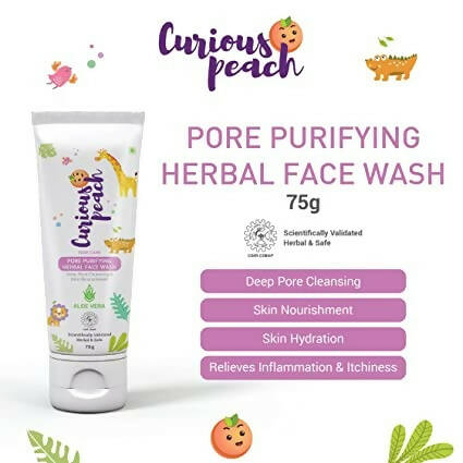 Curious Peach Pore Purifying Herbal Face Wash | Grocsy