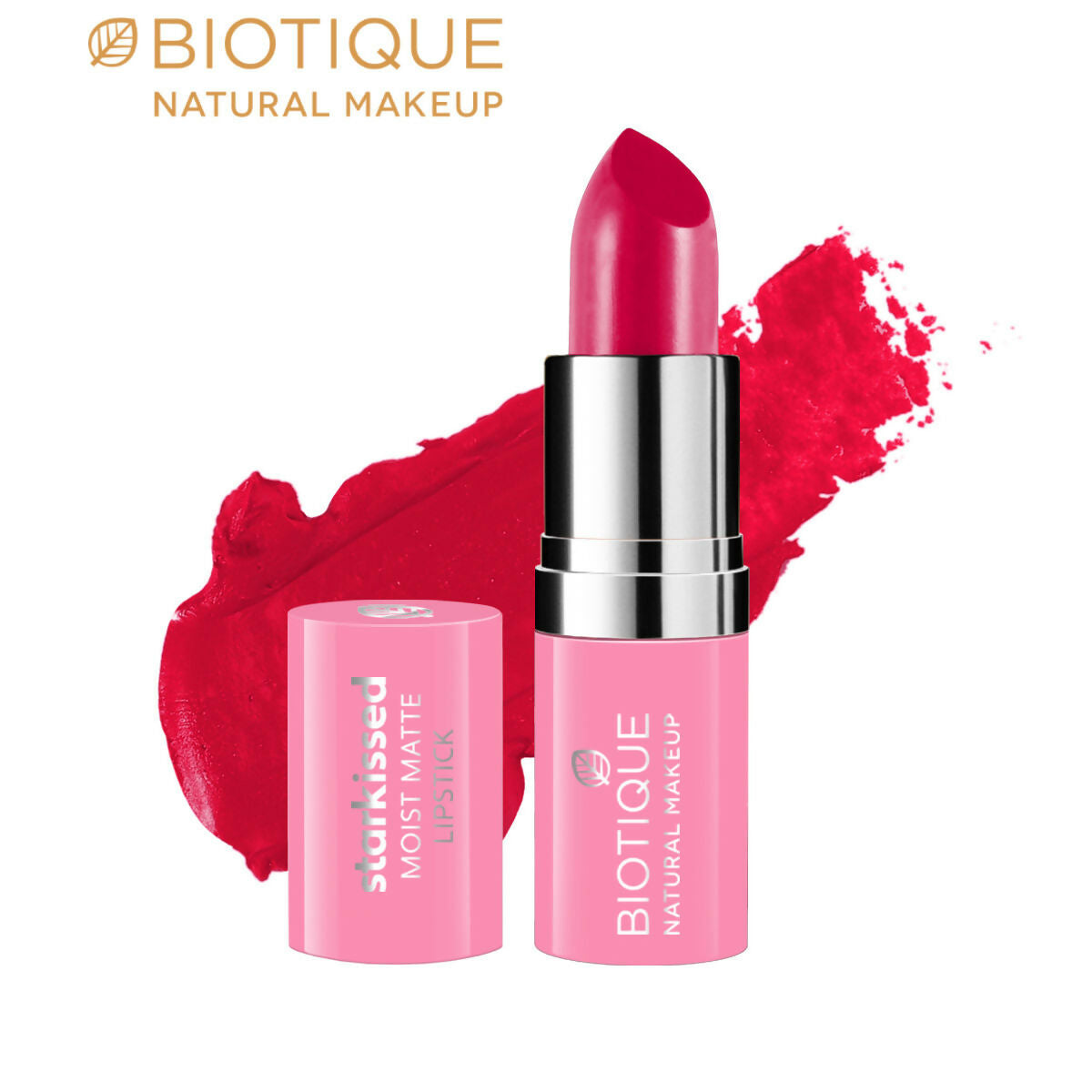 Biotique Starkissed Moist Matte Lipstick - Pick Me Up | Grocsy