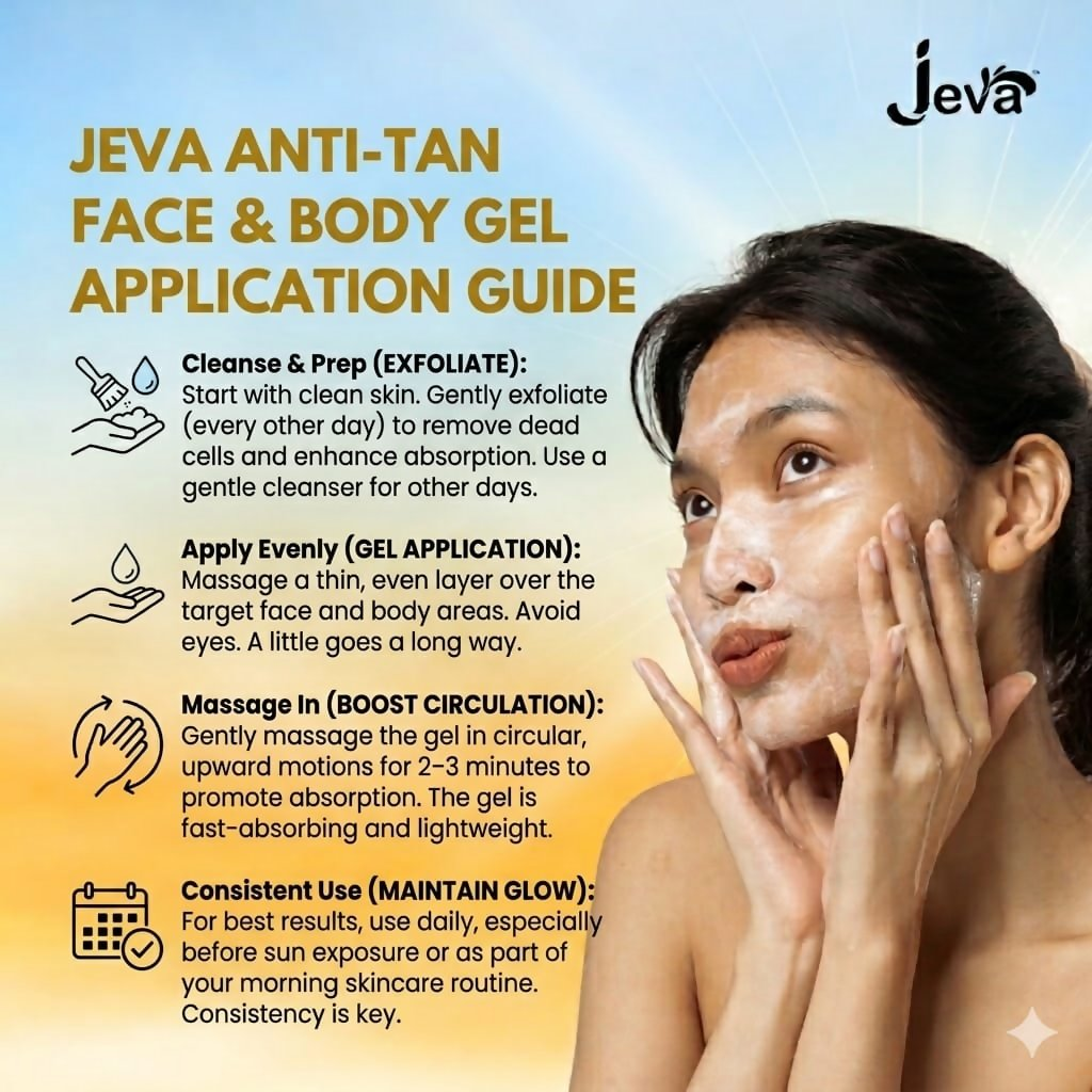 Jeva Anti-Tan Gel - Brightening & Pigmentation Reducing Gel | Grocsy