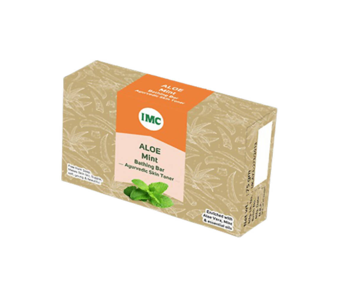 IMC Aloe Mint Bathing Bar Ayurvedic Skin Toner | Grocsy