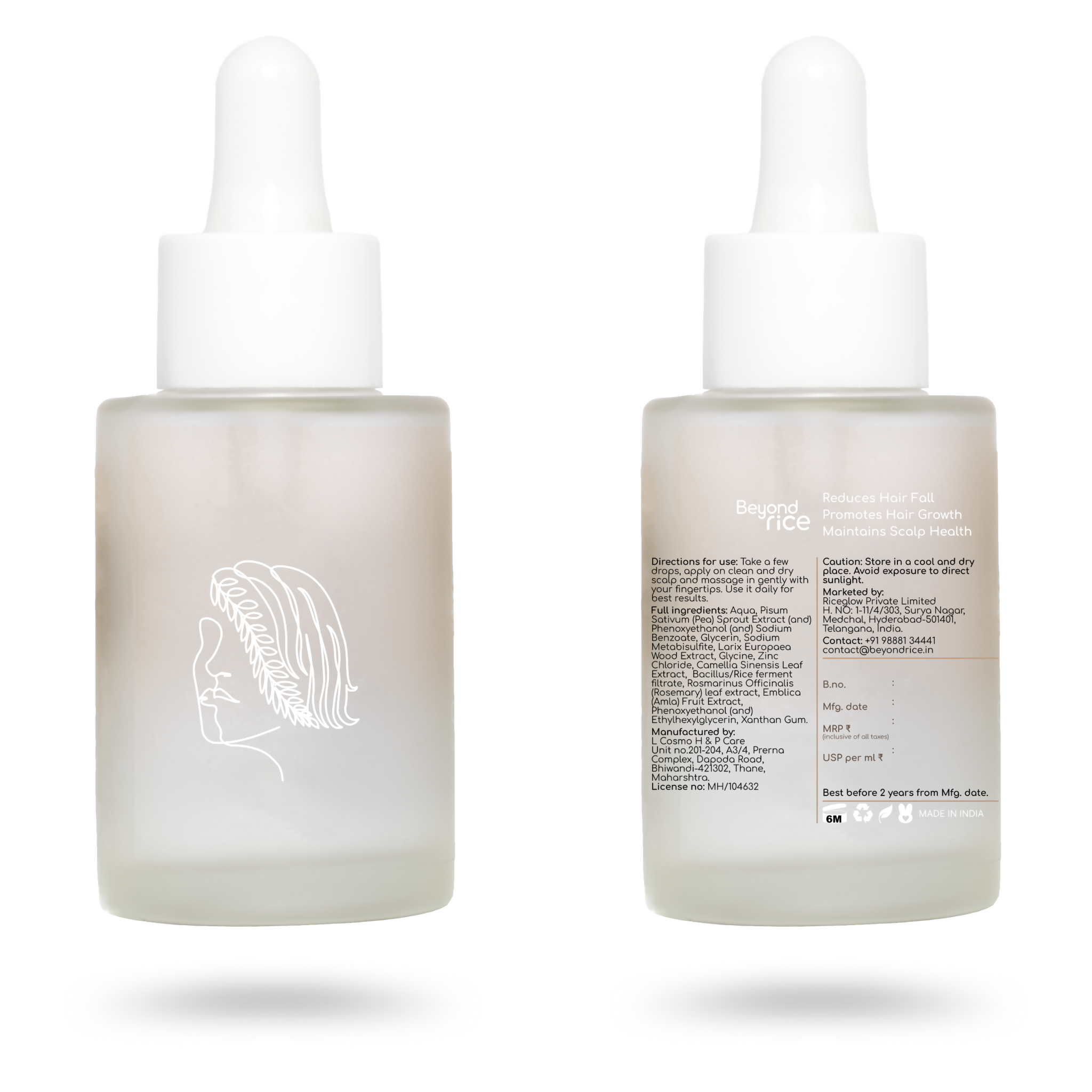 Beyond Rice Rosemary & Black Rice Hair Growth Serum | Grocsy