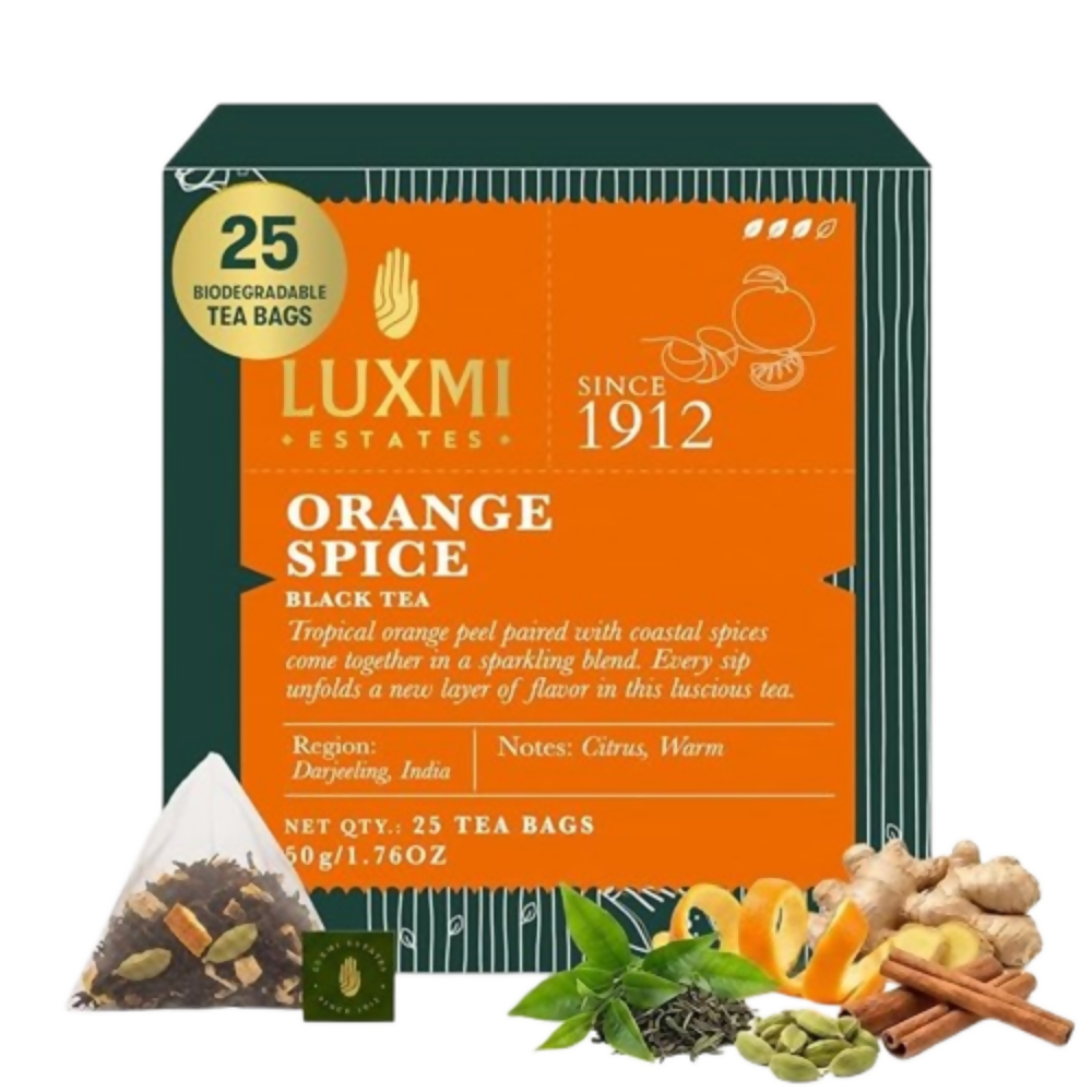 Luxmi Estates Orange Spice Black Tea | Grocsy