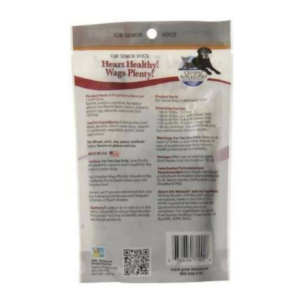 Ark Naturals Healthy Heart Supplement Soft Chews For Senior Dogs | Grocsy