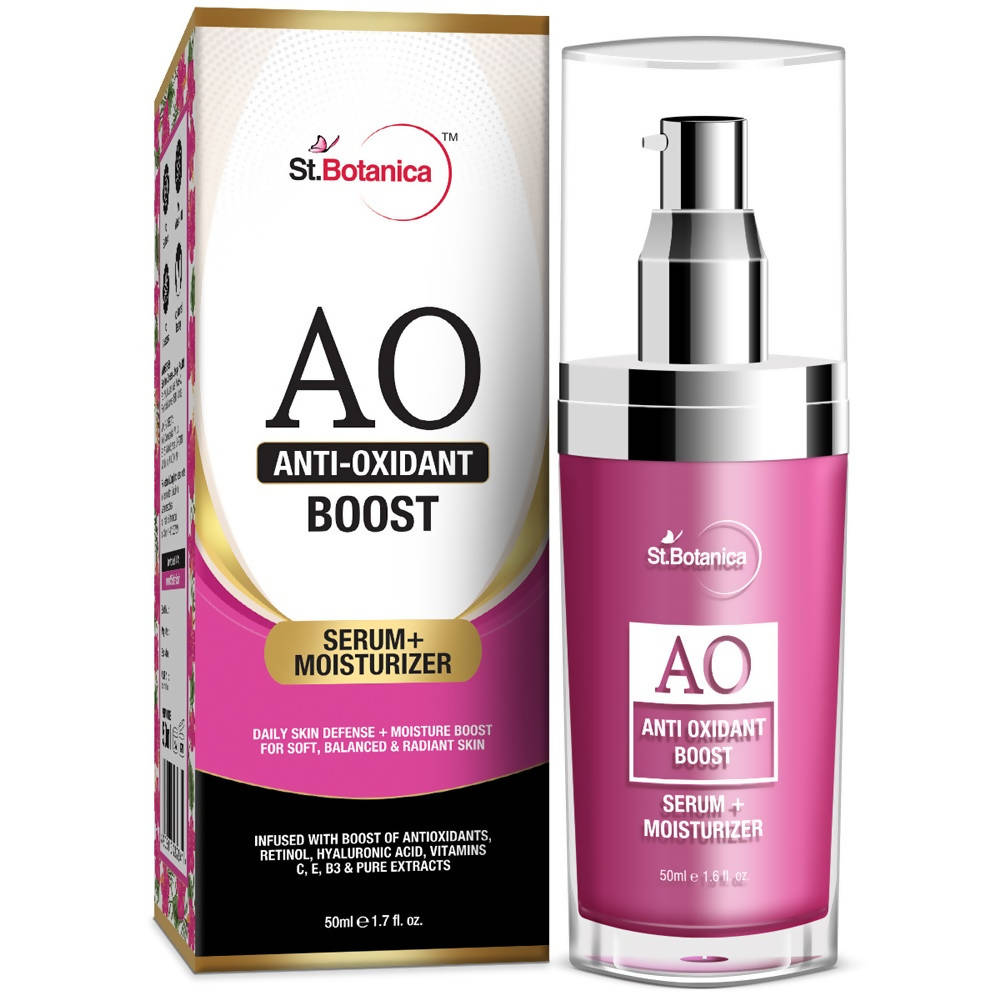 St.Botanica AO Anti Oxidant Boost Serum + Moisturiser | Grocsy
