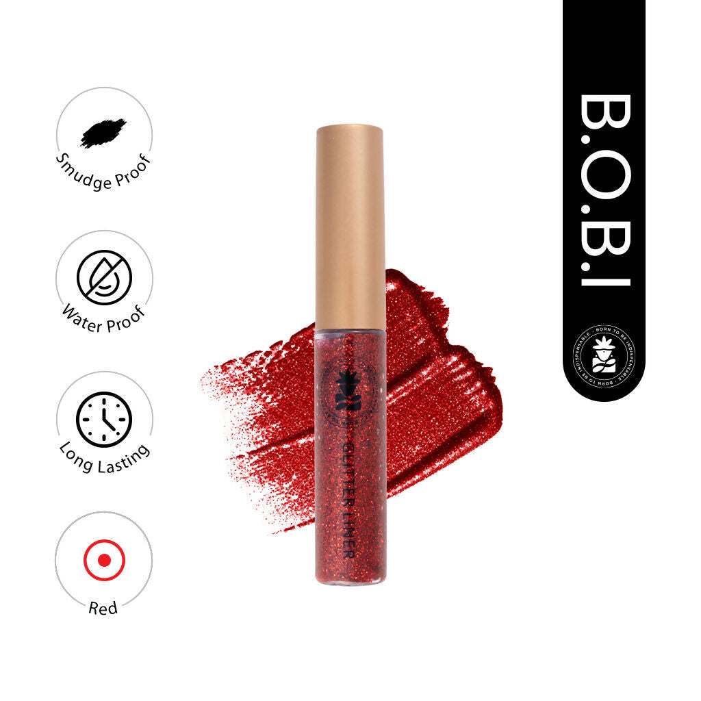 BOBI Glitter Eyeliner Red Diamond Sparkle Finish | Grocsy