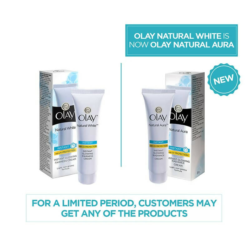 Olay Natural Aura Instant Glowing Radiance Cream | Grocsy