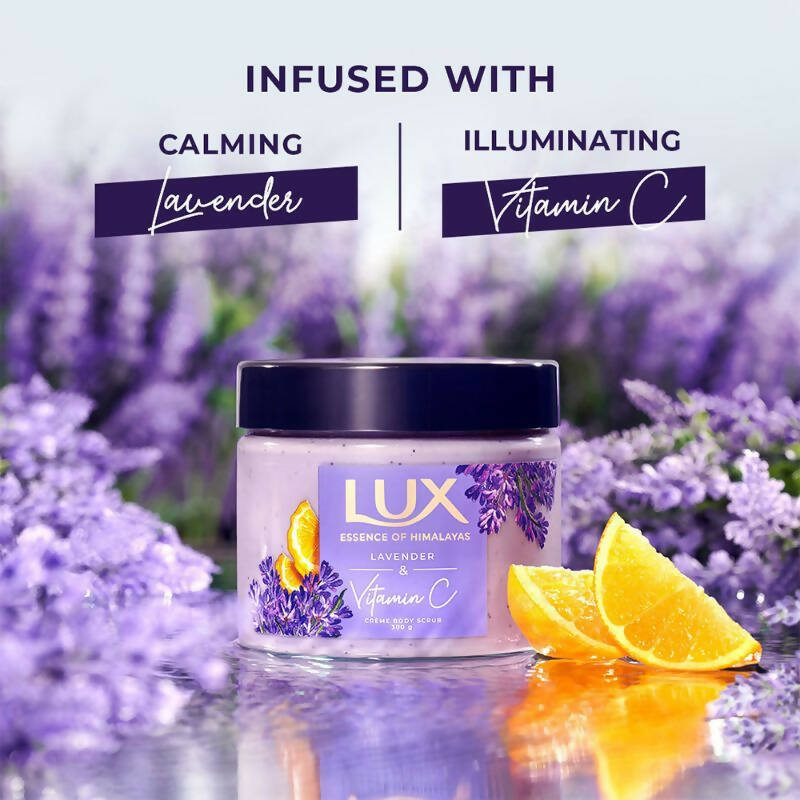 Lux Essence Of Himalayas Lavender & Vitamin C Creme Body Scrub | Grocsy