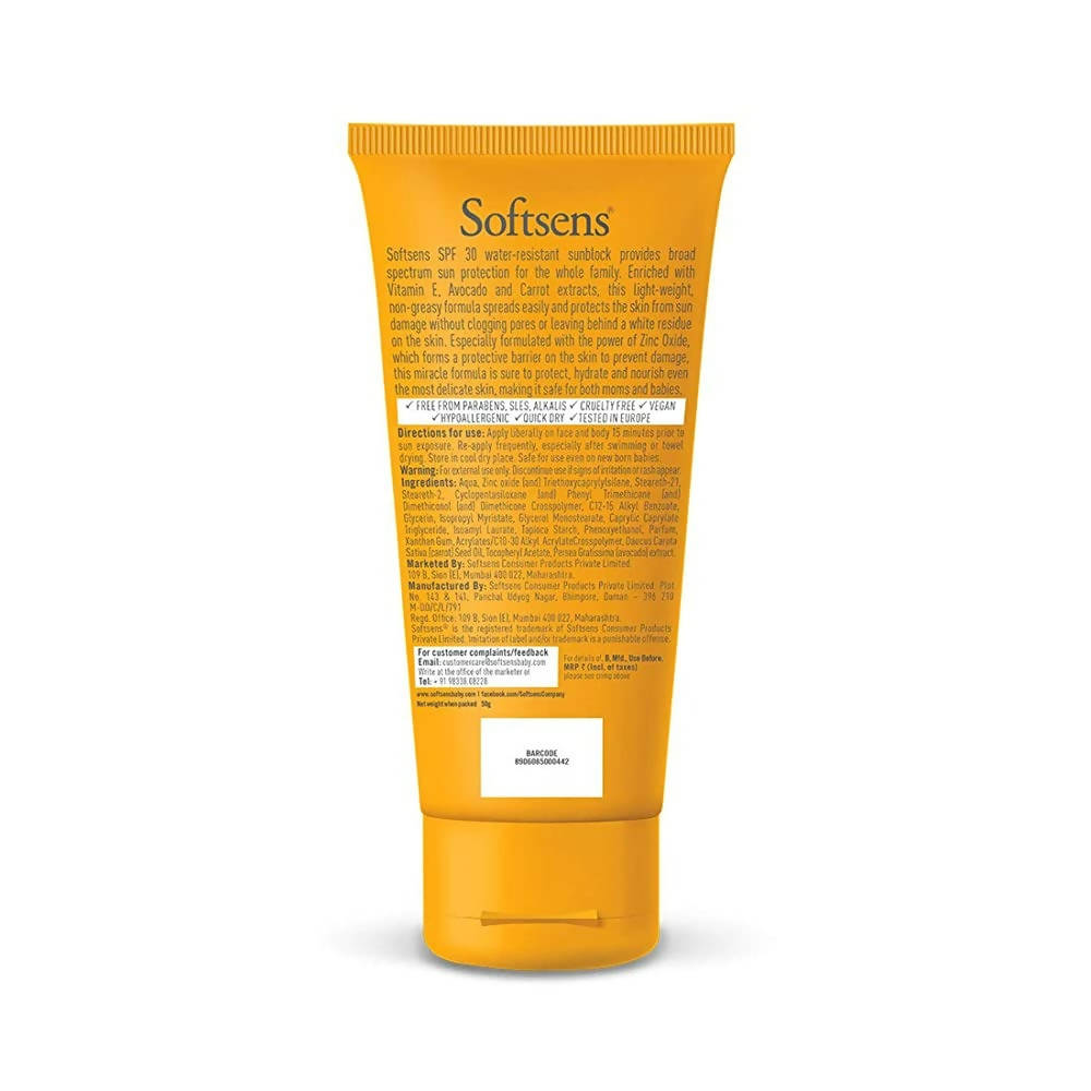 Softsens Water Resistant Sunblock | Grocsy