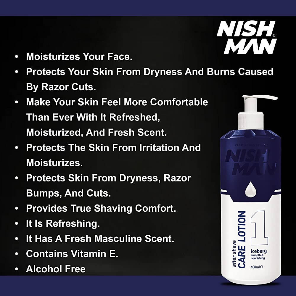 Nishman After Shave Care Lotion Iceberg - Lotion Based | Grocsy