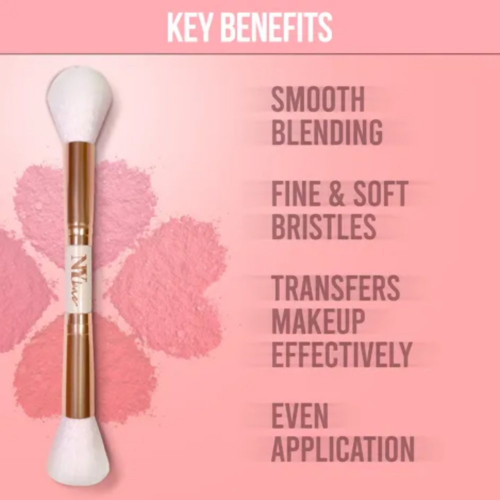NY Bae Pro Dual Brush- Foundation & Blush | Grocsy