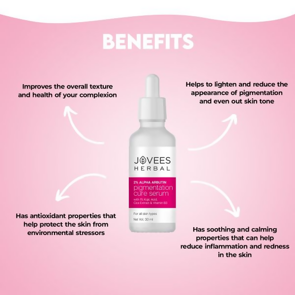 Jovees 2% Alpha Arbutin Pigmentation Cure Serum | Grocsy