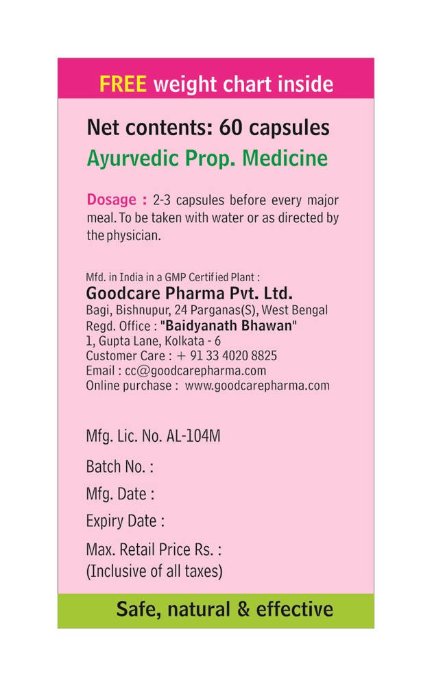 Goodcare Ezi Slim Plus Capsules | Grocsy