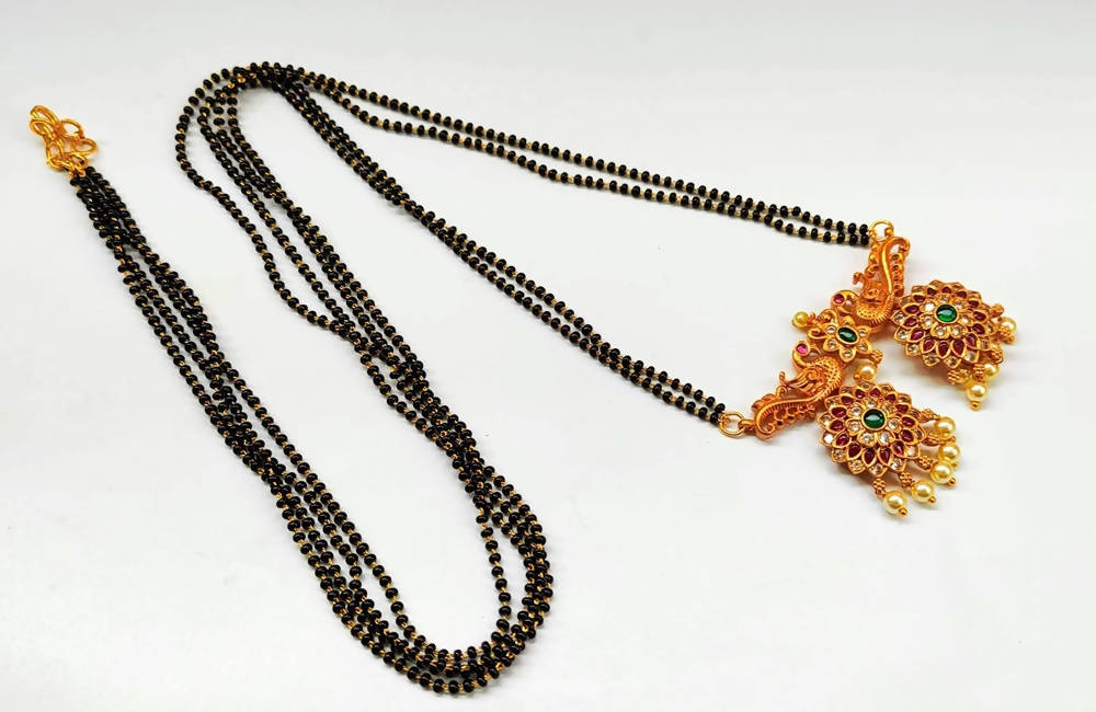 Matt Finish Peacock Mangalsutra | Grocsy