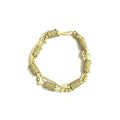 Tiaraa Cream Golden Braided Fashion Bracelet