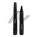 Gleva Eyebrow Pen with 4 Micro-Fork Tip Applicator - Black | Grocsy