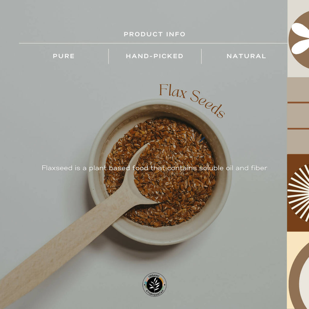 Organic AyurveGrocsyn Flax Seeds | Grocsy