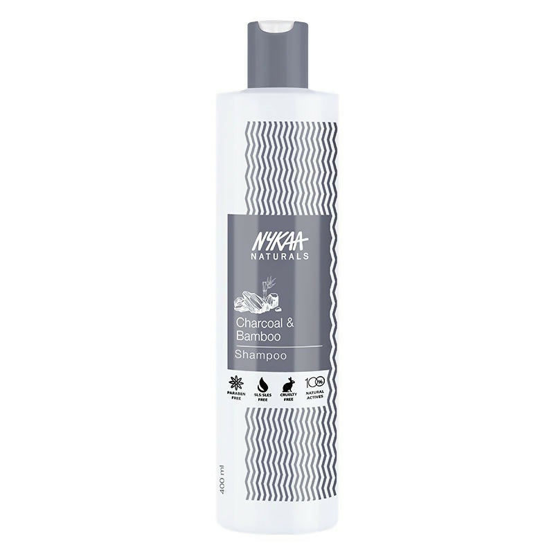Nykaa Naturals Scalp Purifying -Free Shampoo With Charcoal, Bamboo & Neem | Grocsy