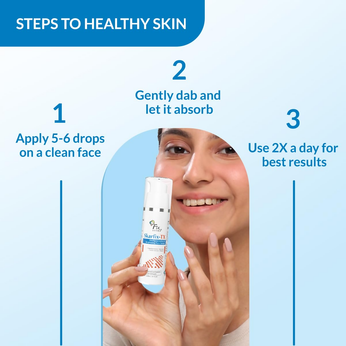 Fixderma Skarfix - TX with Tranexamic Acid + 4% Kojic Acid + 4% Niacinamide & 2% Alpha Arbutin Face Serum | Grocsy