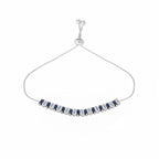Nuyug Blue Emerald Radiance Anti Tarnish Bracelet | Grocsy