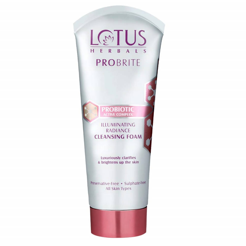 Lotus Herbals Probrite Illuminating Radiance Cleansing Foam | Grocsy
