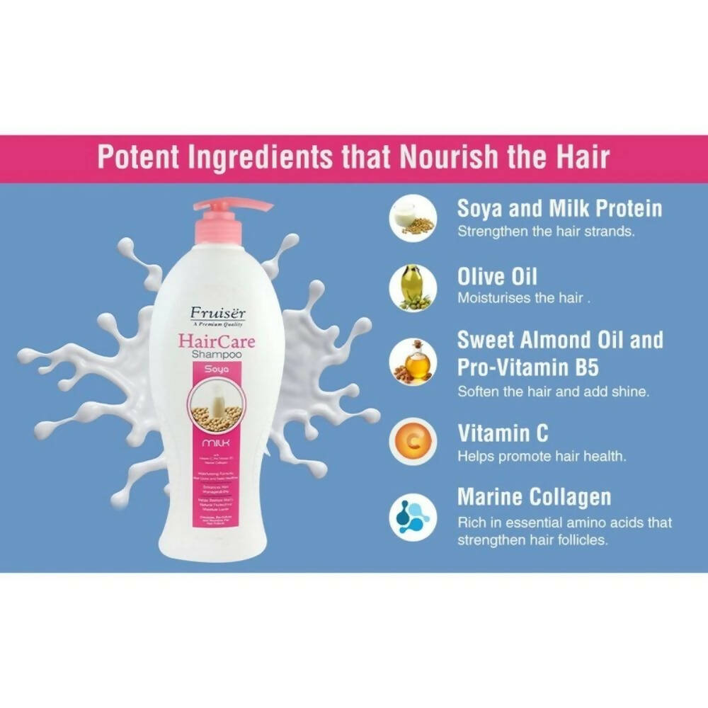 Fruiser Hair Care Shampoo With Soya & Milk | Grocsy