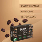 Bello Herbals Coffee Soap | Cream Beauty Bathing Bar | Grocsy