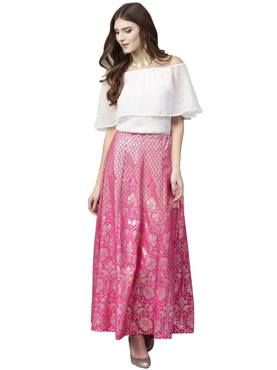 Ahalyaa Women's Traditional Wea Co-ods - White | Grocsy