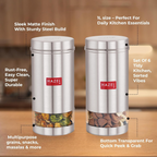 Hazel Stainless Steel Kitchen Containers | Grocsy