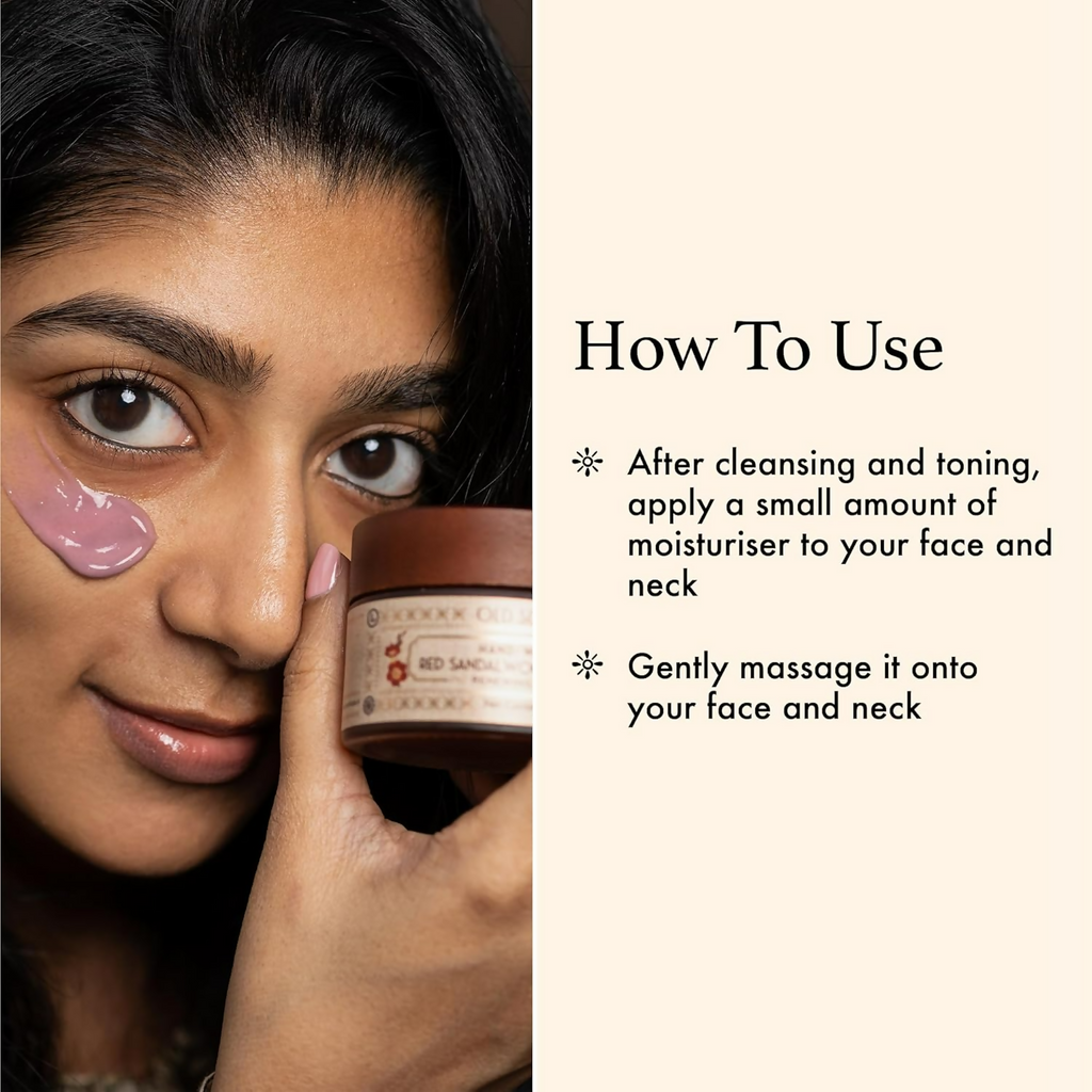 Old School Rituals Red Sandalwood & Saffron Age-Defying Face Moisturiser | Grocsy