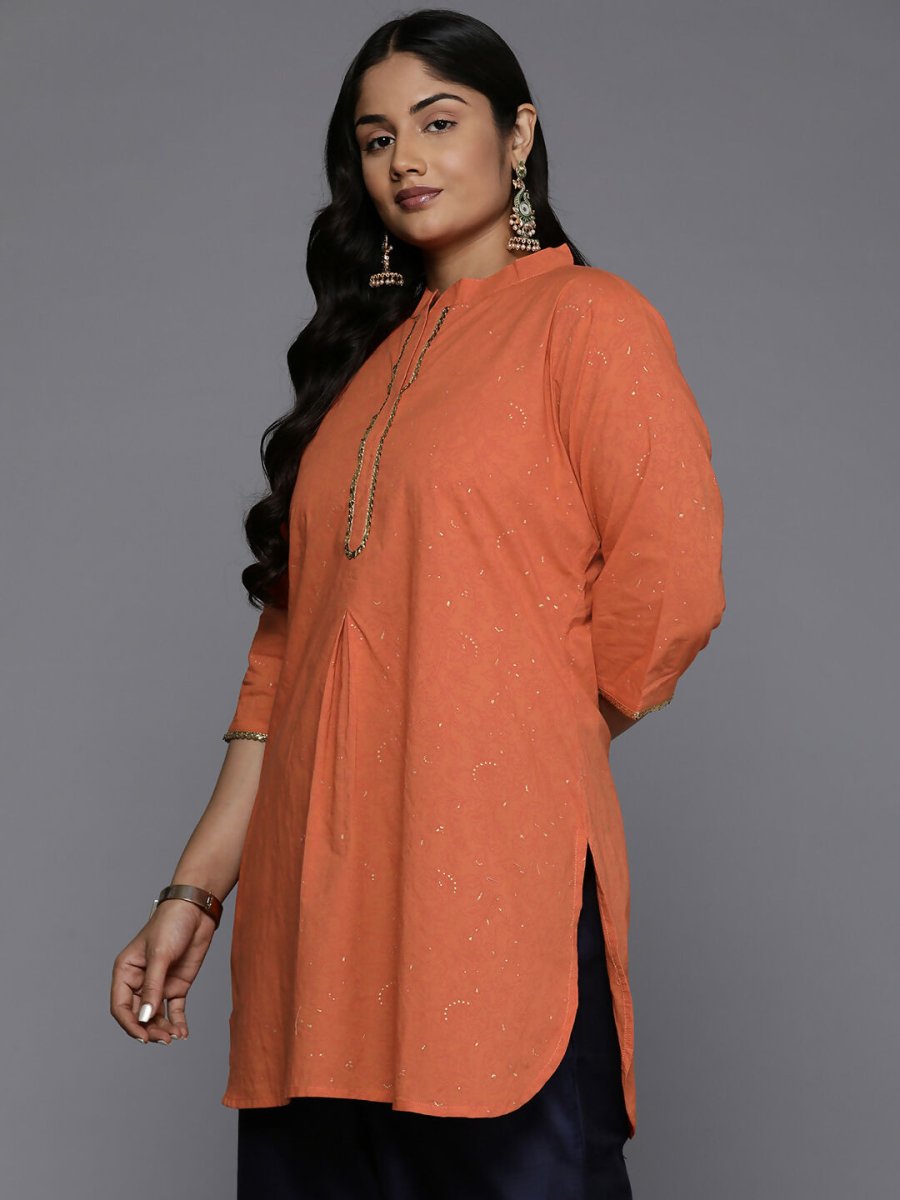 Ahalyaa Women's Traditional wear Tunic - Orange | Grocsy