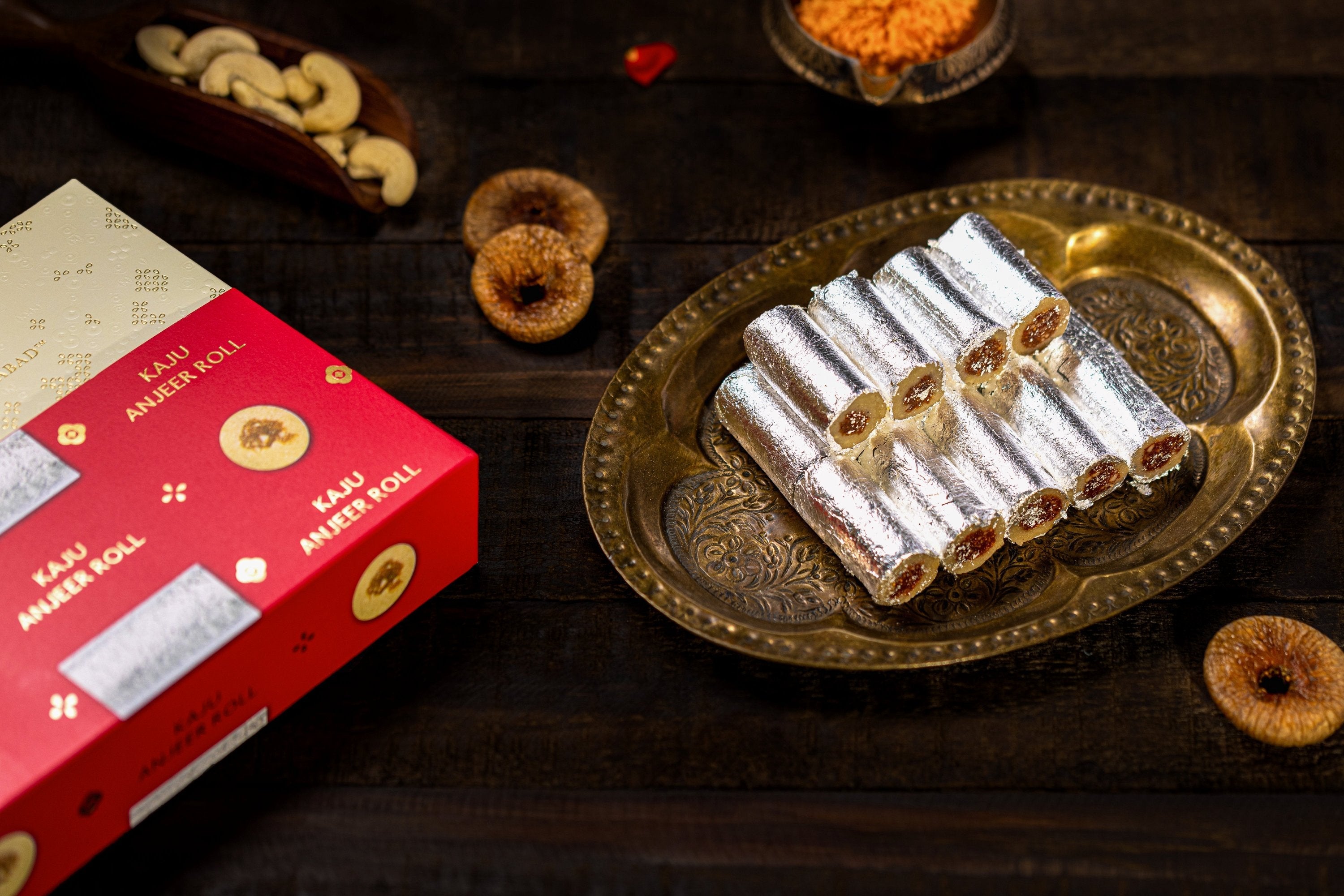 Almond House Kaju Anjeer Roll (MAP) | Grocsy