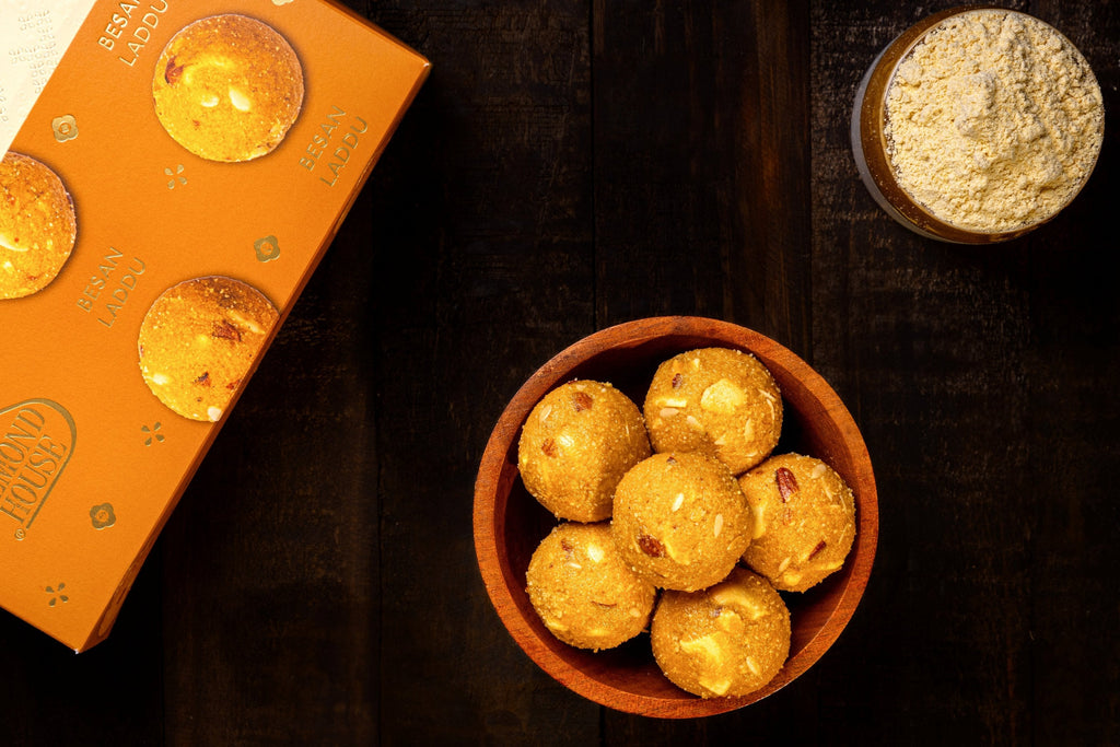 Almond House Besan Laddu (MAP) | Grocsy