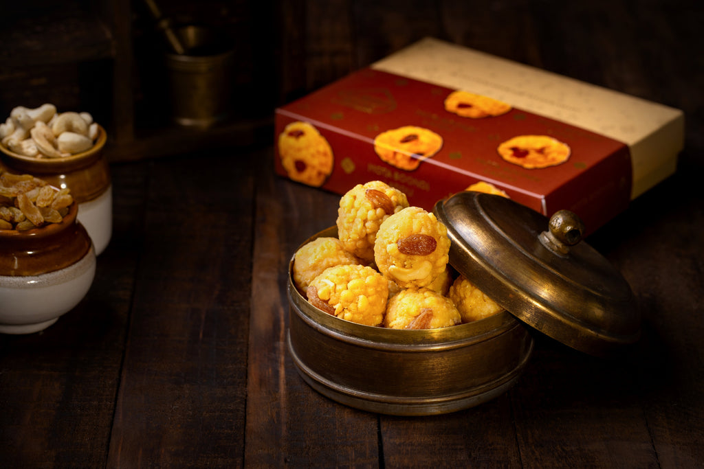 Almond House Motaboondi Laddu (MAP) | Grocsy