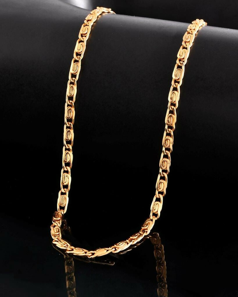 VOJ Gold-Polished Statement Chain | Grocsy