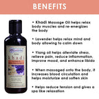 Khadi Rishikesh Herbal Lavender & Ylang Ylang Massage Oil For Full Body | Grocsy