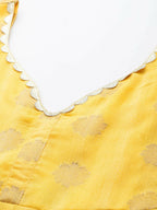 Ahalyaa Women's Traditional wear Dress - Yellow | Grocsy