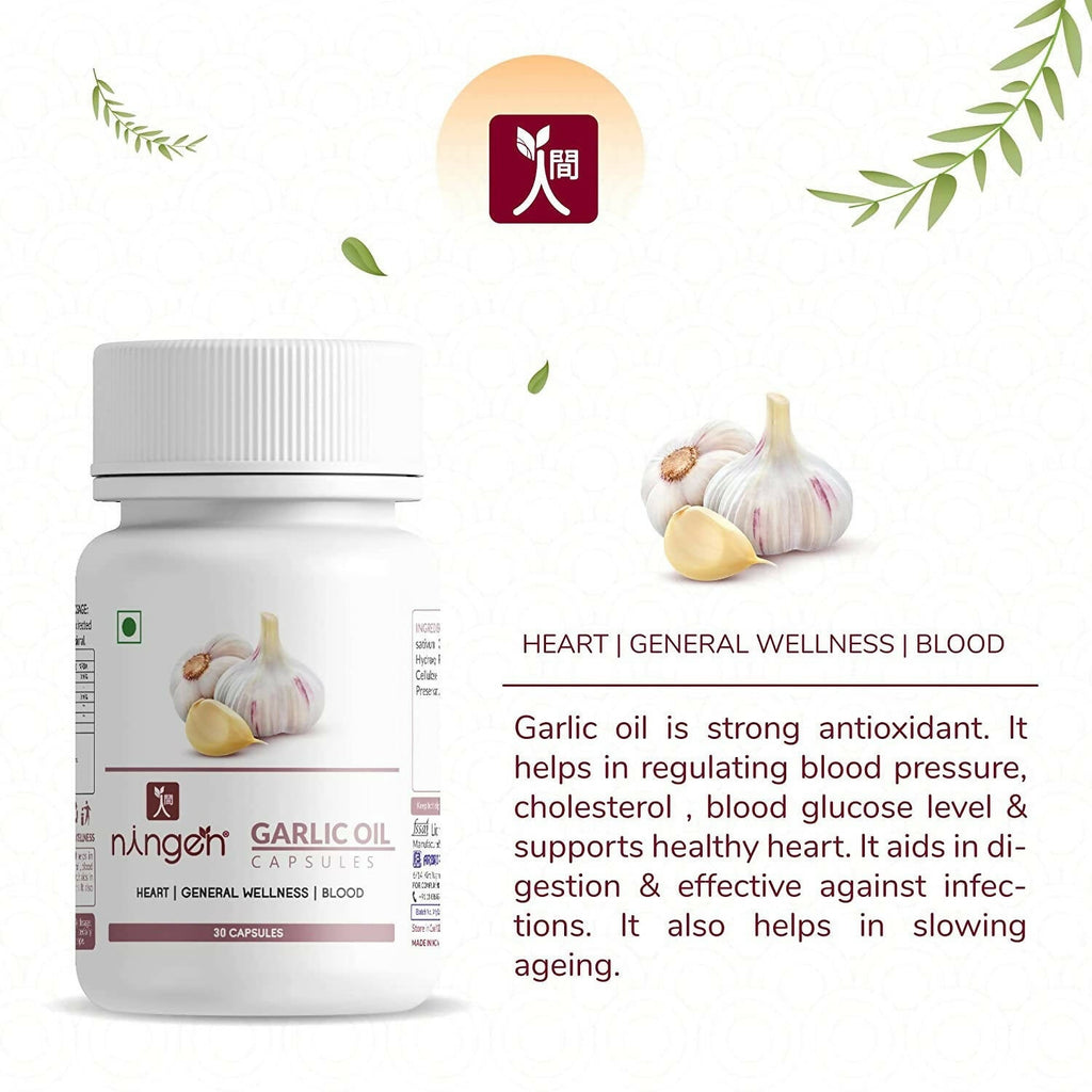 Ningen Garlic Oil Capsules | Grocsy
