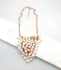 Bling Accessories Baroque & Swarovski Glass Pearls Cluster Necklace | Grocsy