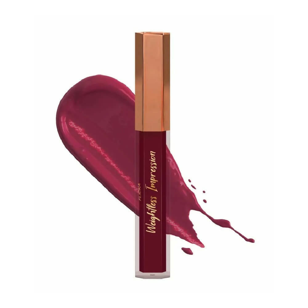 FLiCKA Weightless Impression 12 December - Pink Matte Finish Liquid Lipstick | Grocsy