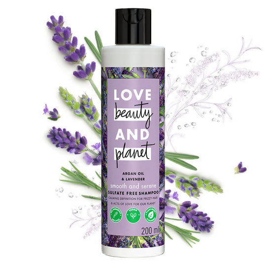 Love Beauty And Planet Argan Oil And Lavender Anti Frizz Shampoo Conditioner & Hair Serum Combo | Grocsy